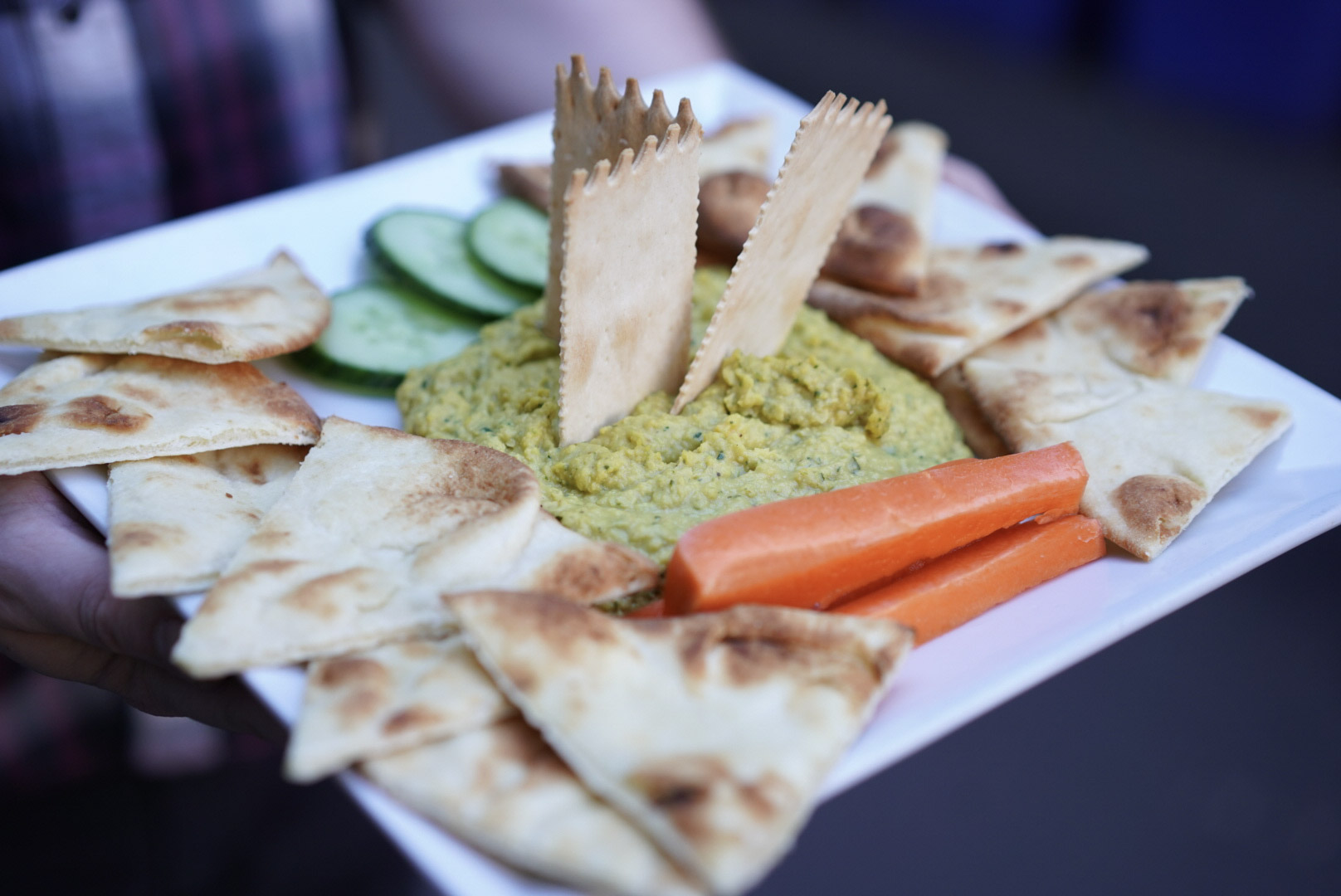 Hummus and Naan Bread